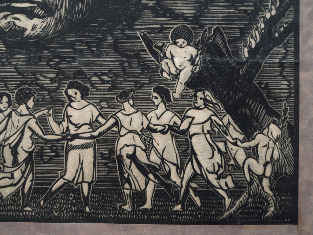 Gabriel Belot : Houtsnede, Beethoven – ingelijst - 1927 kopen? Bied vanaf 1!