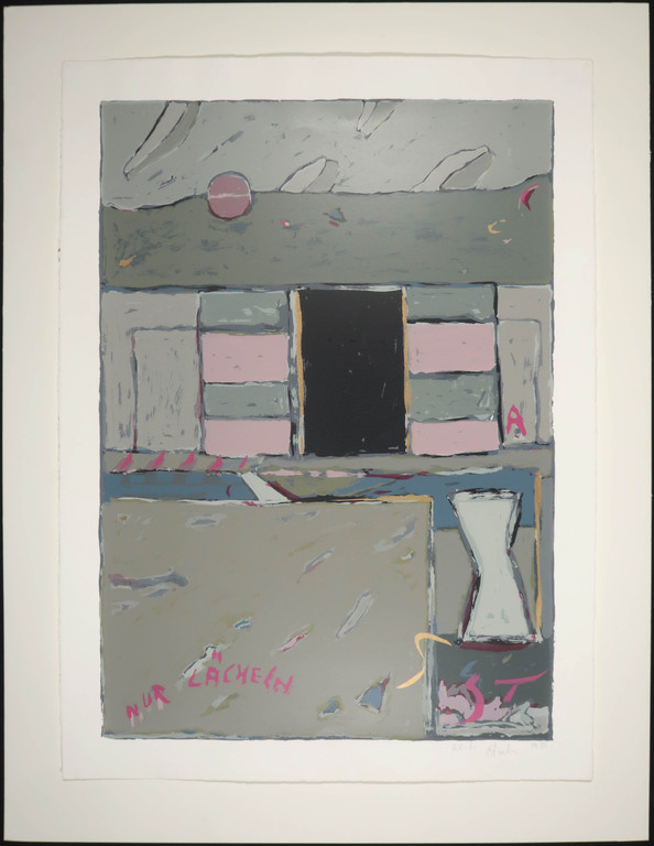 Onbekend gesigneerd: Zeefdruk, Zonder titel kopen? Bied vanaf 1!