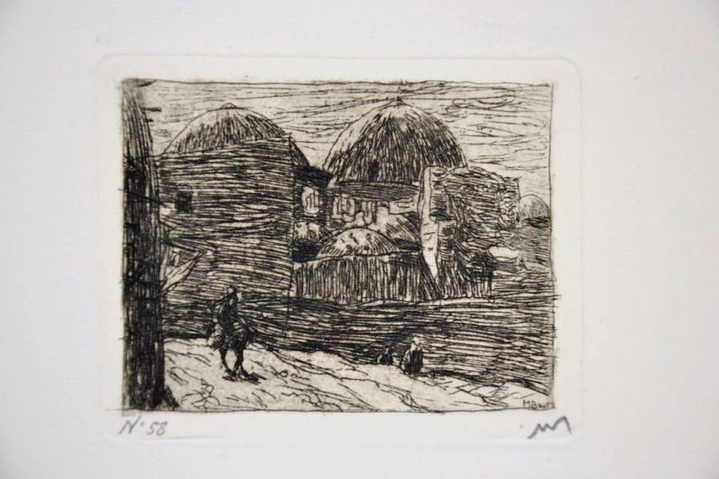 Marius Bauer: Ets, Een Badhuis te Stamboel verkocht voor € 40!