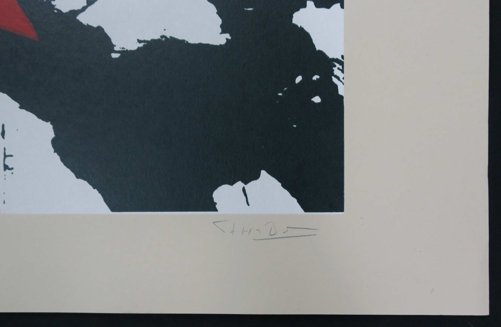Onbekend gesigneerd: Zeefdruk, Z.T. Abstract kopen? Bied vanaf 1!