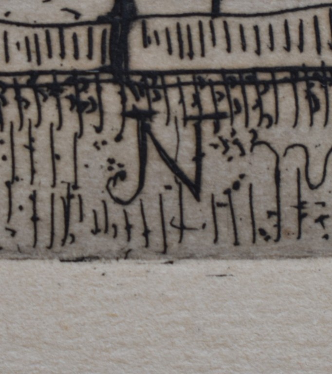 Hidde Nijland, Ets, De maaltijd in Emmaus, naar Rembrandt. kopen? Bied vanaf 1!