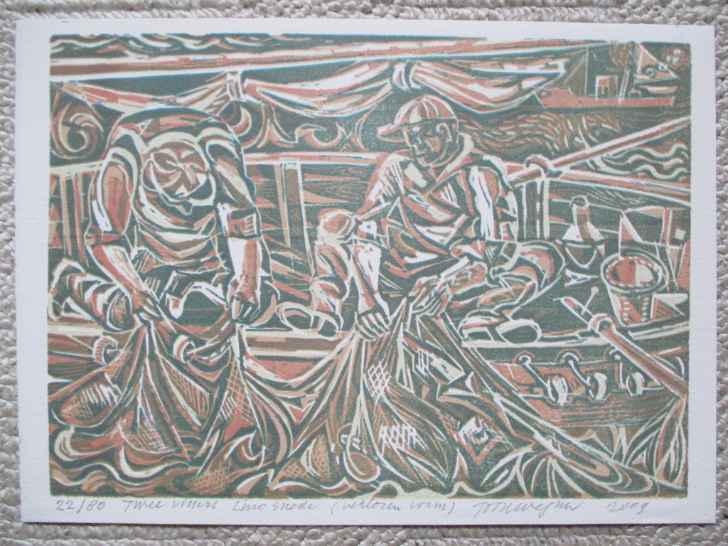 Toon Wegner, Linosnede,  kopen? Bied vanaf 30!