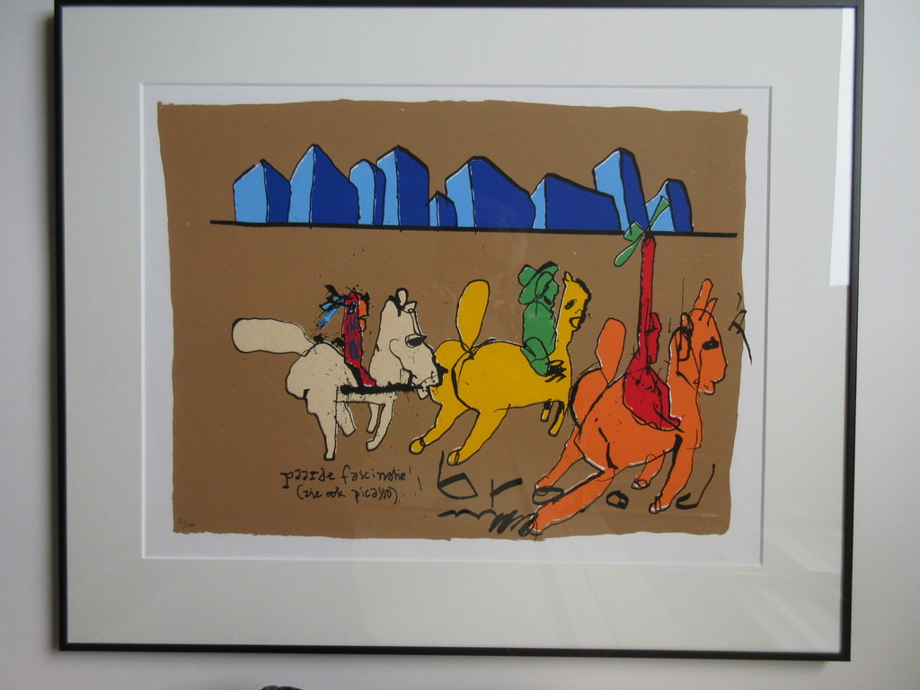 Herman Brood: zeefdruk, paarde fascinatie verkocht voor € 80!