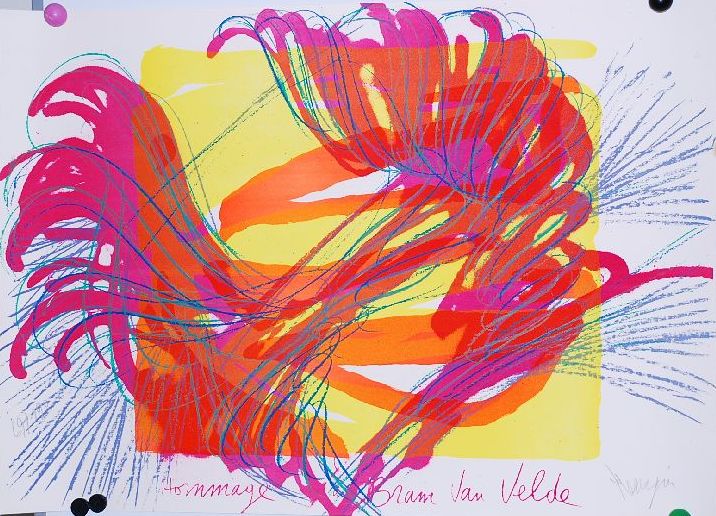 Jean Messagier: Kleurenlitho: Hommage a Bram van Velde kopen? Bied vanaf 35!