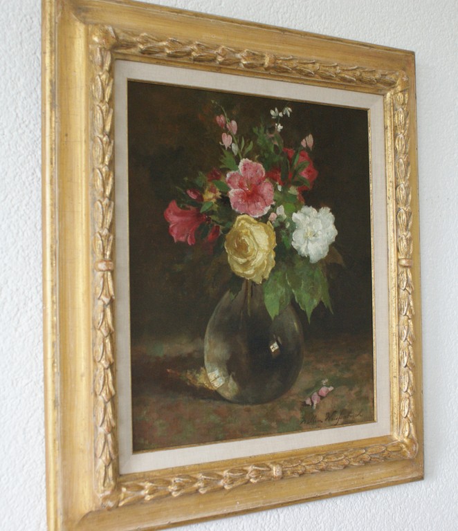 Willem Johannes Weissenbruch (1864-1941)  bloemen in vaas kopen? Bied vanaf 1500!