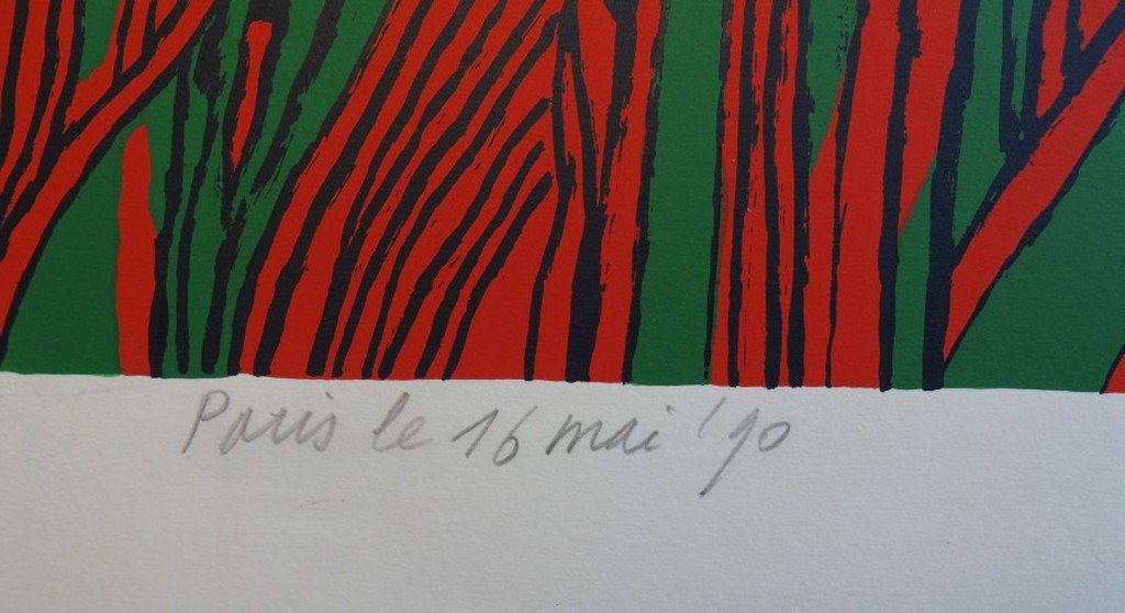 Corneille: Zeefdruk, Le Chien Bleu (zeer groot) kopen? Bied vanaf 500!