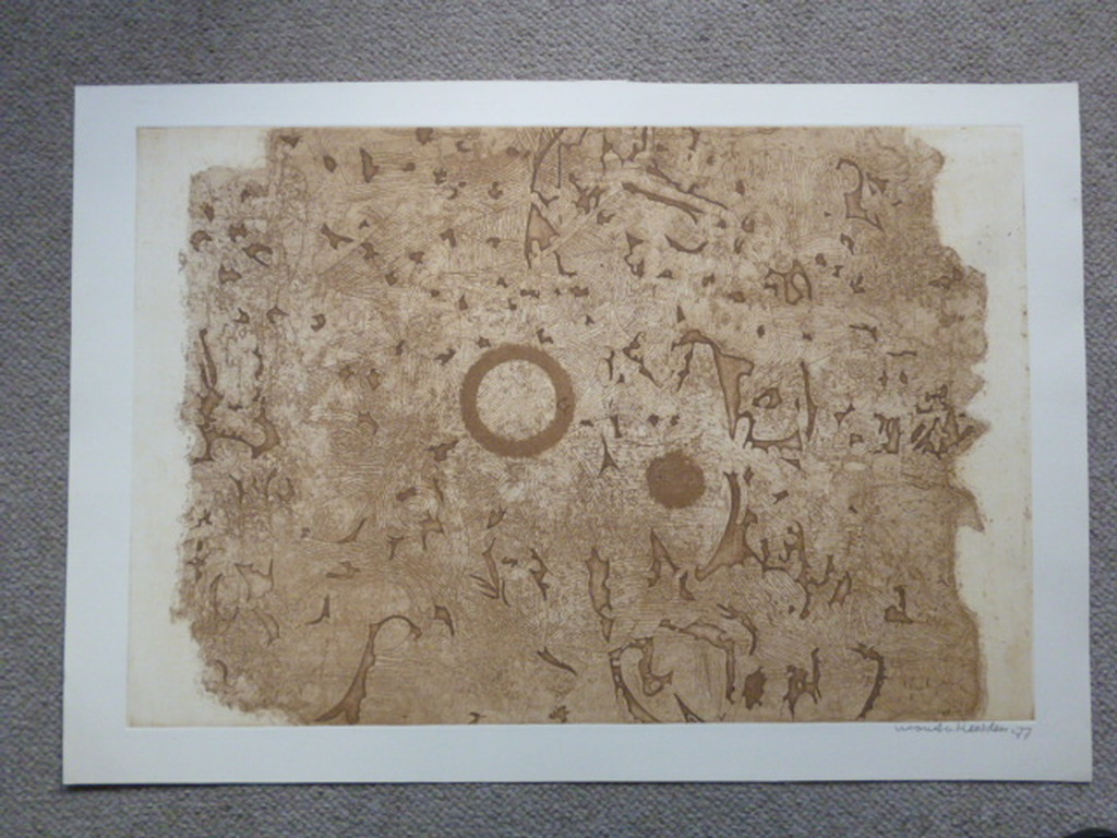 Wout van Heusden - ets - Abstract kopen? Bied vanaf 30!