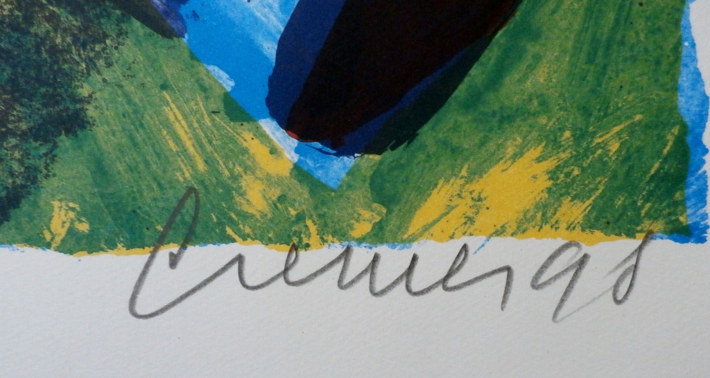 Jan Cremer - zeefdruk: L'histoire des Coeurs I- 1998 kopen? Bied vanaf 225!