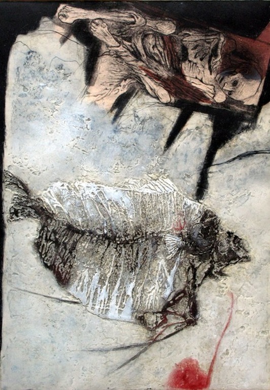 RU van ROSSEM - la vie perdu uit 1989 - GESIGNEERD en mooi INGELIJST verkocht voor € 150!