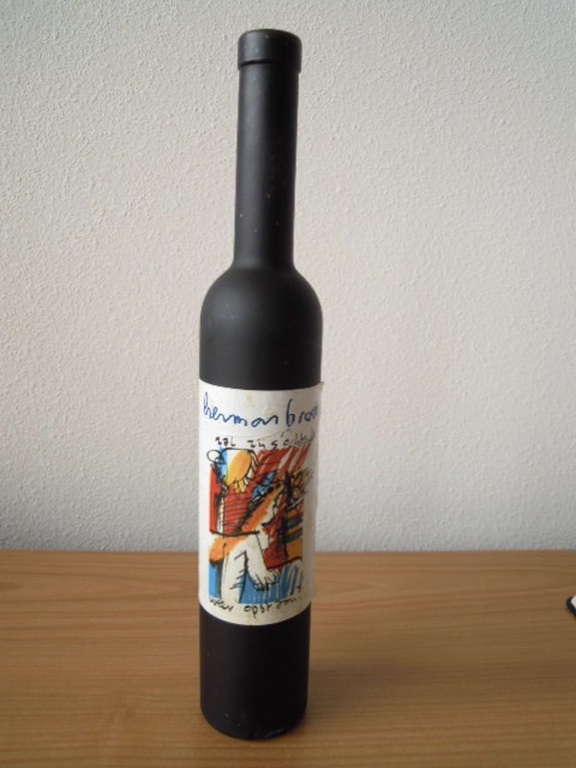 Fles wijn HERMAN BROOD uit 1996- wine gallery collectie + 4 glazen onderzetters kopen? Bied vanaf 20!