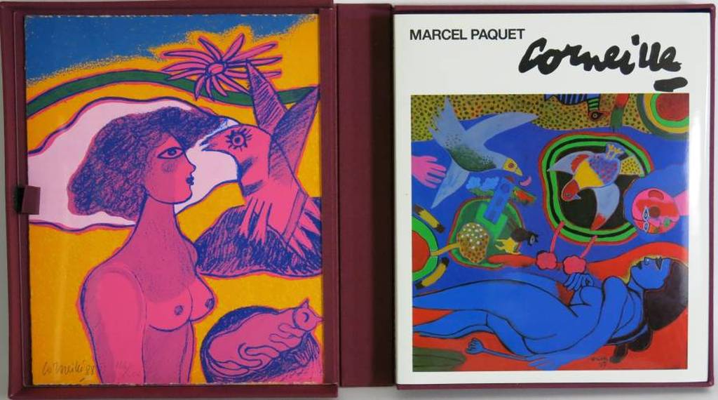 Corneille: Portfolio La sensualite du sensible, 4x Zeefdruk + boek kopen? Bied vanaf 450!