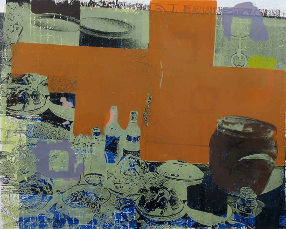 Cees Dolk: Zeefdruk, Dish VI - Ingelijst kopen? Bied vanaf 35!