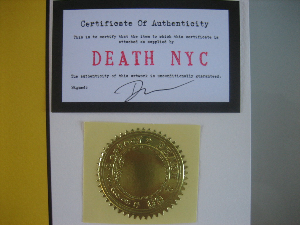 DEATH NYC Limited Edition Art print Graffiti Signed "Enjoy Y Spray" Rare 2013 kopen? Bied vanaf 1!