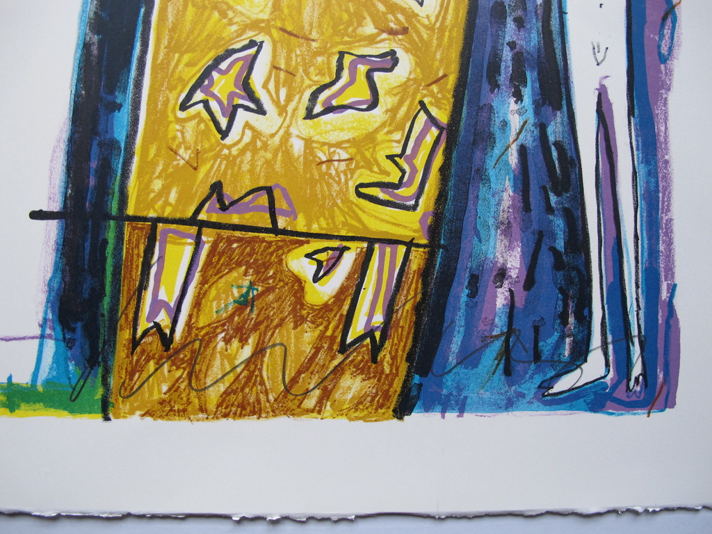 Dodog Soeseno, kleurenlitho kopen? Bied vanaf 50!