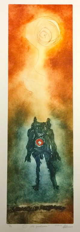 Ad Arma: "The Questionman" - gesigneerde ets - oplage E.A. I/III kopen? Bied vanaf 59!