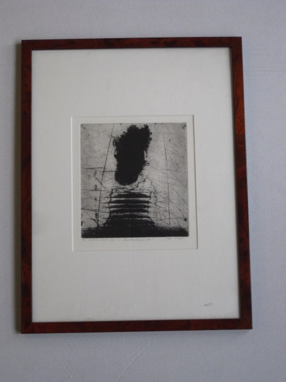 Karakteristieke ets uit de serie "Landschappelijk" van Ko Oosterkerk 1928-2012 kopen? Bied vanaf 1!