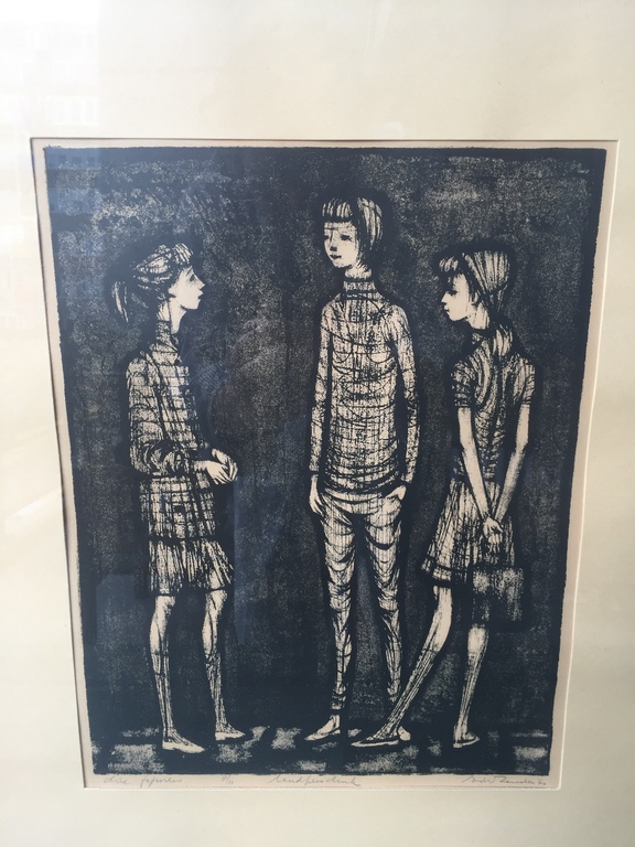 Ed van Zanden: Ets 8/11 Drie Figuren kopen? Bied vanaf 1!