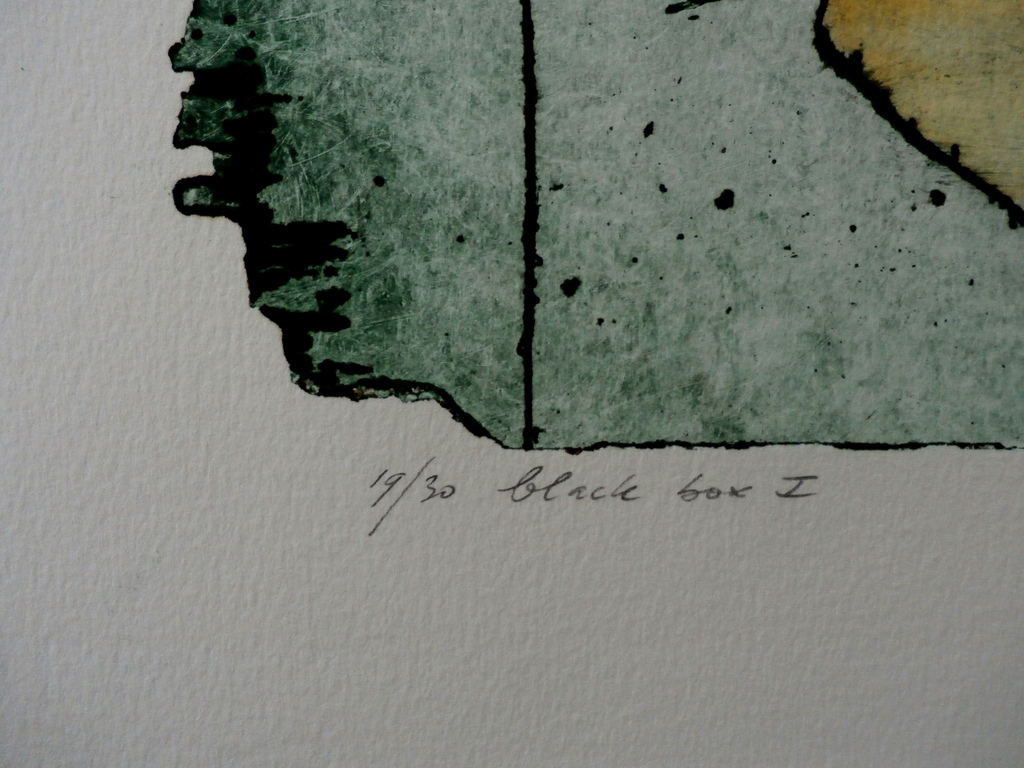 Michel van Overbeeke - ets: Black Box I - 1990 kopen? Bied vanaf 75!