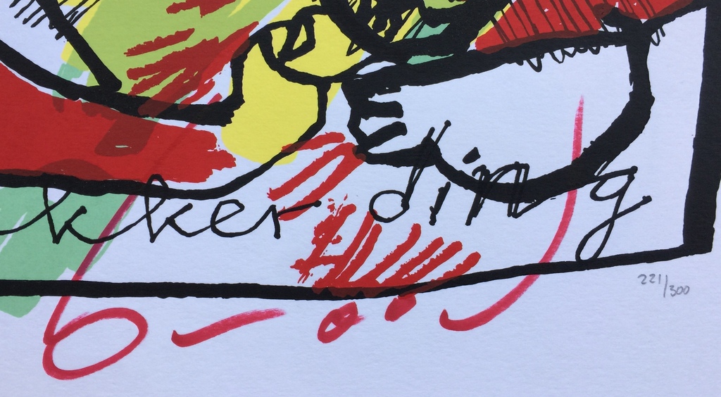 Herman Brood - Originele hand gesigneerde zeefdruk - Lekker Ding kopen? Bied vanaf 1!