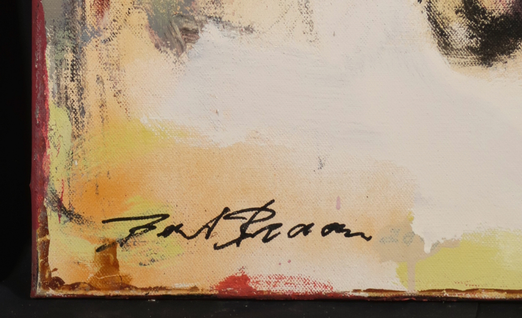 Bert Braam: Acryl op doek, Kompositie kopen? Bied vanaf 200!