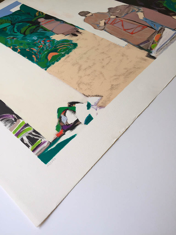 GABRIEL GODARD, ‘Ouvrage’, originele litho, handgesigneerd  kopen? Bied vanaf 1!