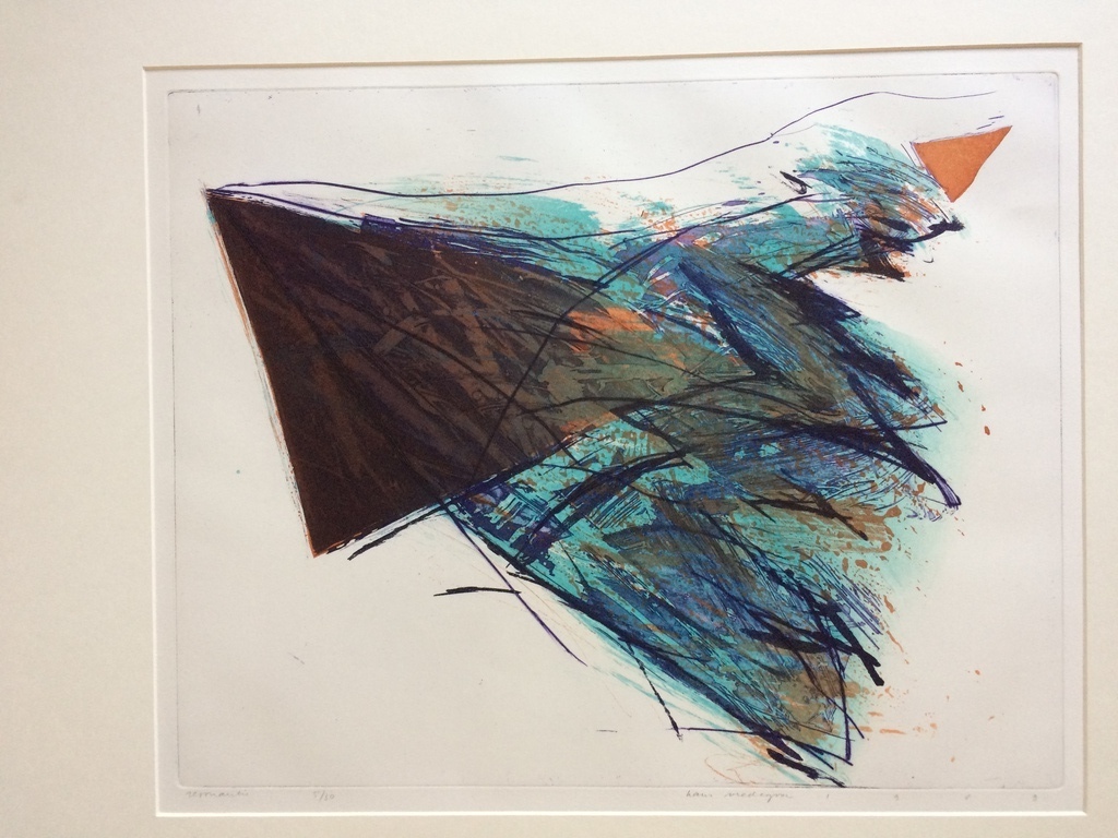 Hans Vredegoor, mooie ets 'Resonantie', 1989, 5/30 verkocht voor € 45!