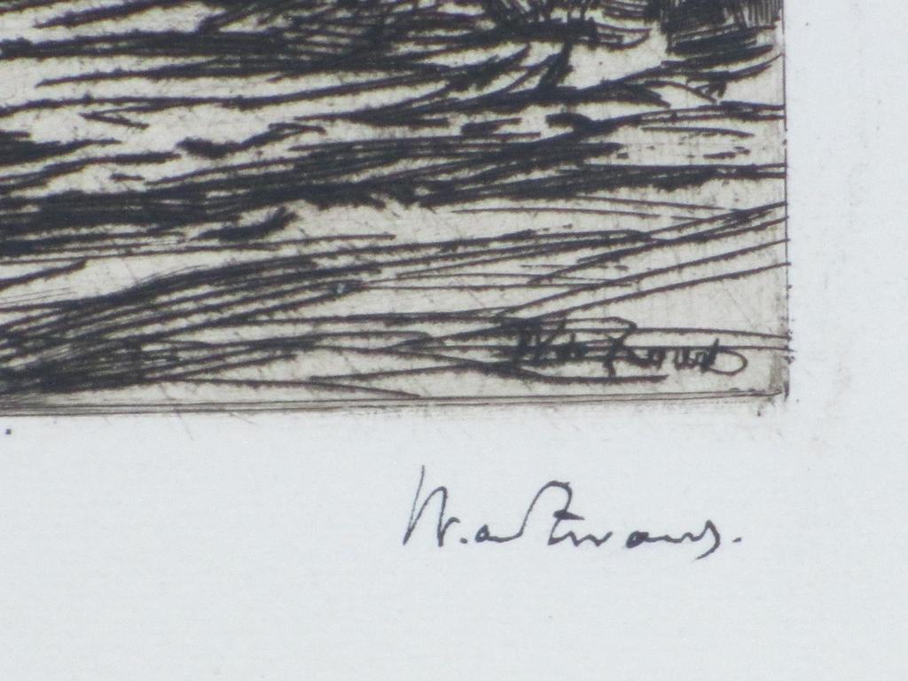 Willem de Zwart, In de Stal, Ets 1905 kopen? Bied vanaf 45!