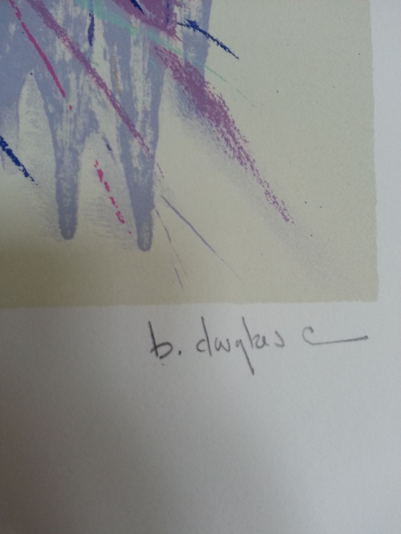 douglas, zeefdruk op papier,  kopen? Bied vanaf 25!
