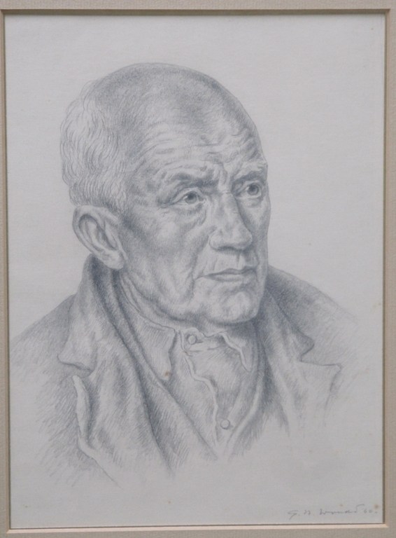 G.N. Woudt 'Portret in potlood' 1960 kopen? Bied vanaf 125!