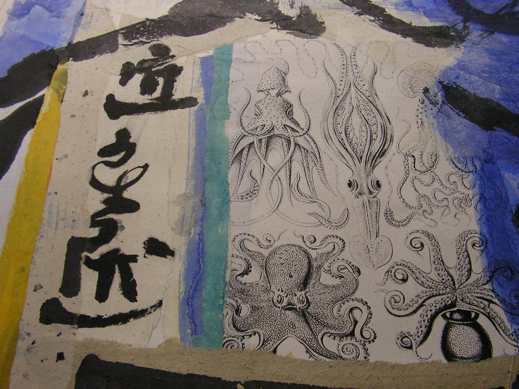 ERNST VIJLBRIEF (1934-2010)   -  gemengde techniek  -  Collage ZT kopen? Bied vanaf 75!
