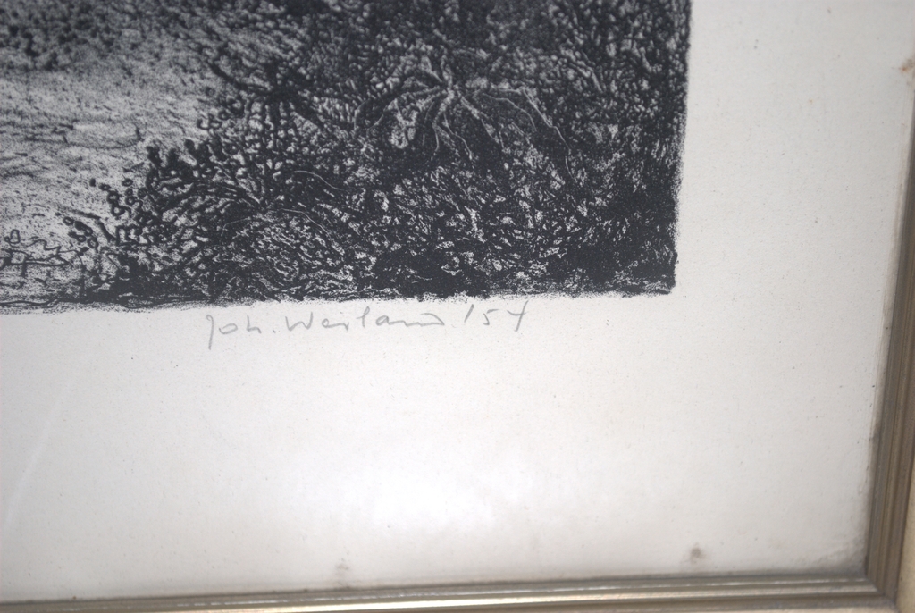 Joh. Weiland - litho stoomtrein - 1954 kopen? Bied vanaf 35!