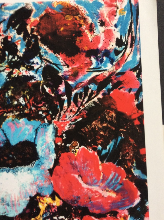 Ernst Fuchs - Bunter Blumenstrauss - gesigneerde gicleé op canvas kopen? Bied vanaf 45!
