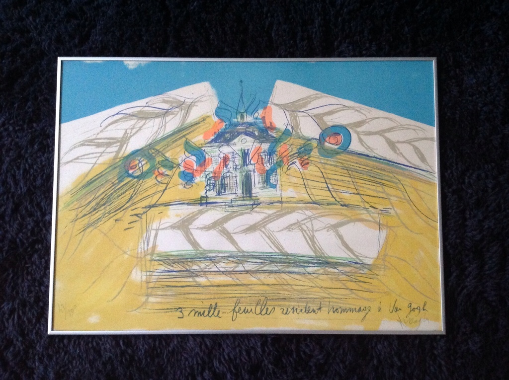 Jean Messagier, litho , ,Hommage aan van Gogh: verkocht voor € 35!
