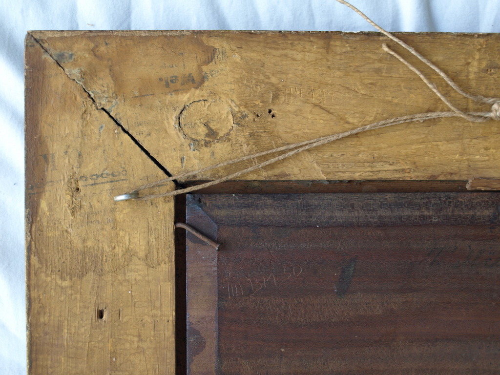 Onduidelijke signatuur : Olieverf op paneel , Schone slaapster – ingelijst – Oud kopen? Bied vanaf 1!