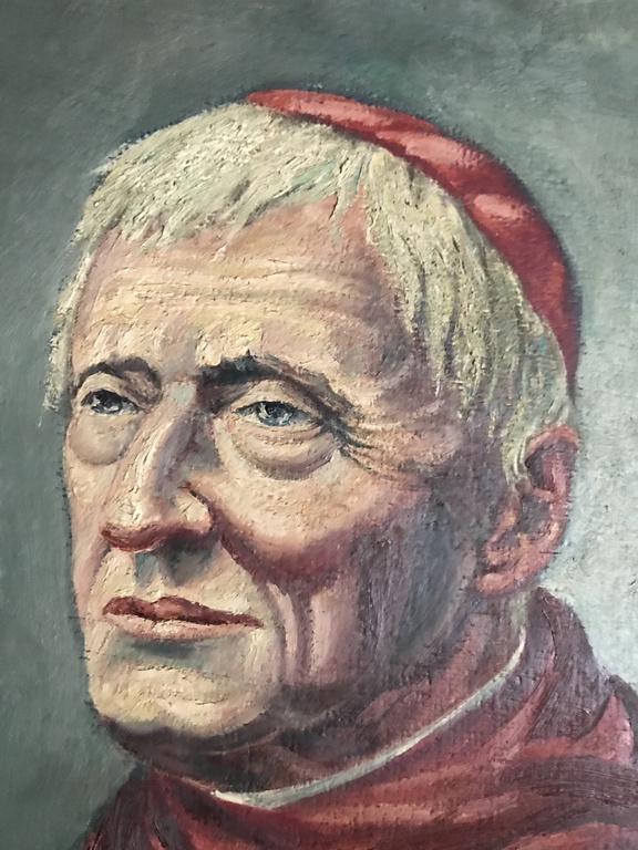 Jan Tebben 1909 - 1978 ) - Olieverf op doek - Portret van Kardinaal  kopen? Bied vanaf 65!