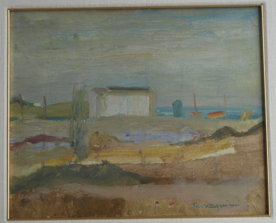 Onbekend : Olieverf – Landschap - Ingelijst – 49 x 55 cm kopen? Bied vanaf 60!
