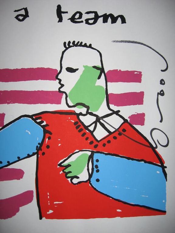 Herman Brood: Zeefdruk - 'We're a team' - E.A exemplaar kopen? Bied vanaf 129!