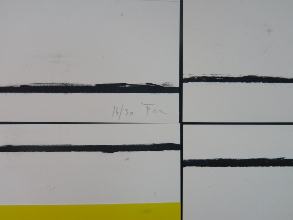 Piet Tuytel: 6x Litho en collage (set), Abstracte compositie kopen? Bied vanaf 200!