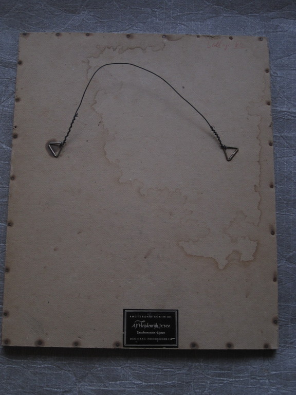 Unieke Collage/Aquarel "Verzetsgroep Amsterdam 40-45" gesgd Di Reurhoff Behrens kopen? Bied vanaf 1!