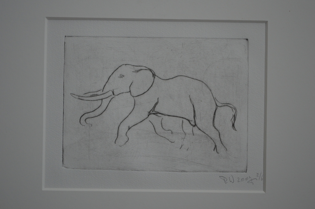 Peter W. Engelen, ets, Olifant kopen? Bied vanaf 55!