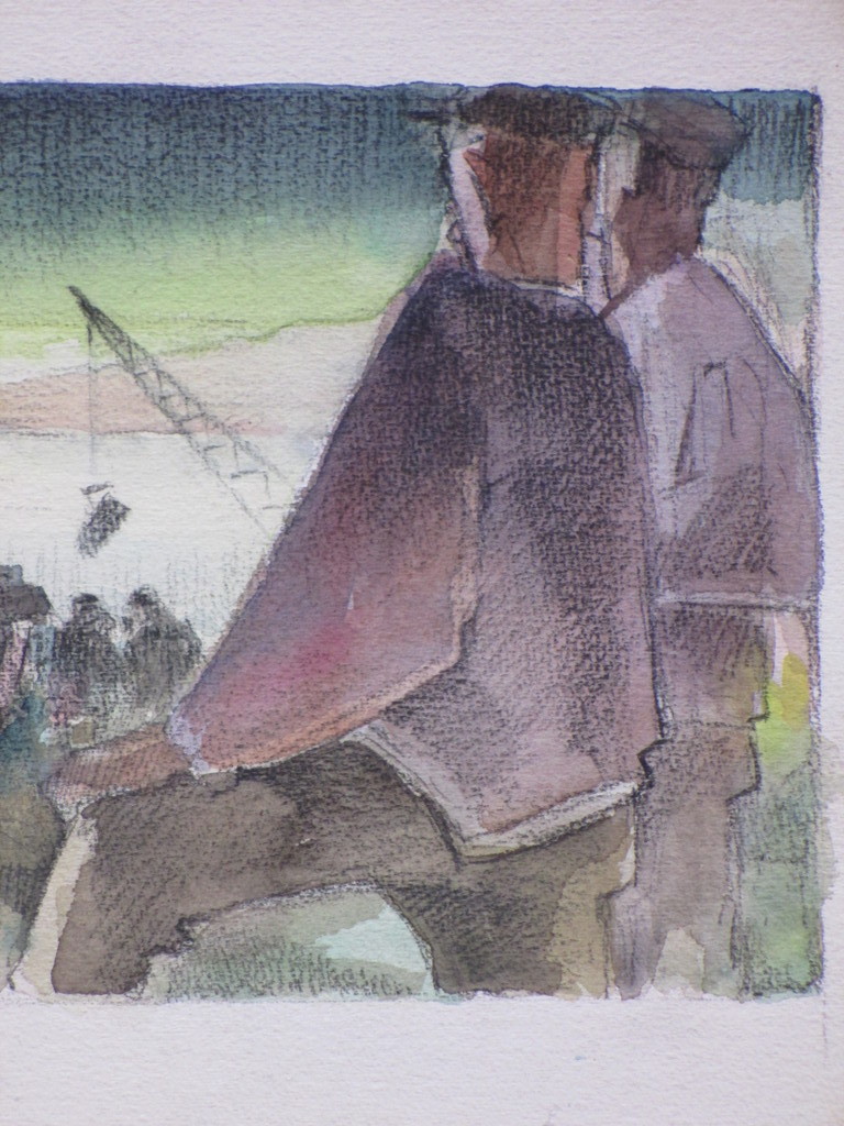 Krijn van Dijke - Krijn van Dijke, Arbeid aan de Deltawerken, Gemengde techniek kopen? Bied vanaf 35!