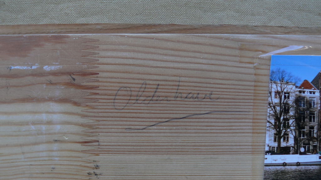 Arnoldus Oldenhave: Olieverf, Gezicht op de Groenburgwal te Amsterdam kopen? Bied vanaf 225!