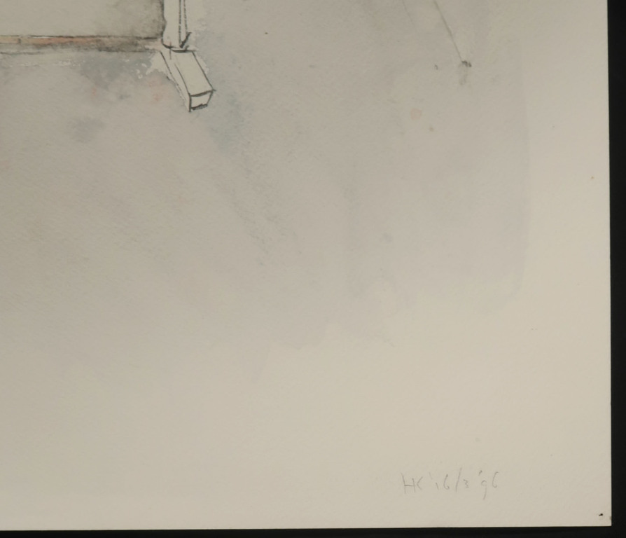 Hans Kuijs: Aquarel, Z.T. Deur kopen? Bied vanaf 1!