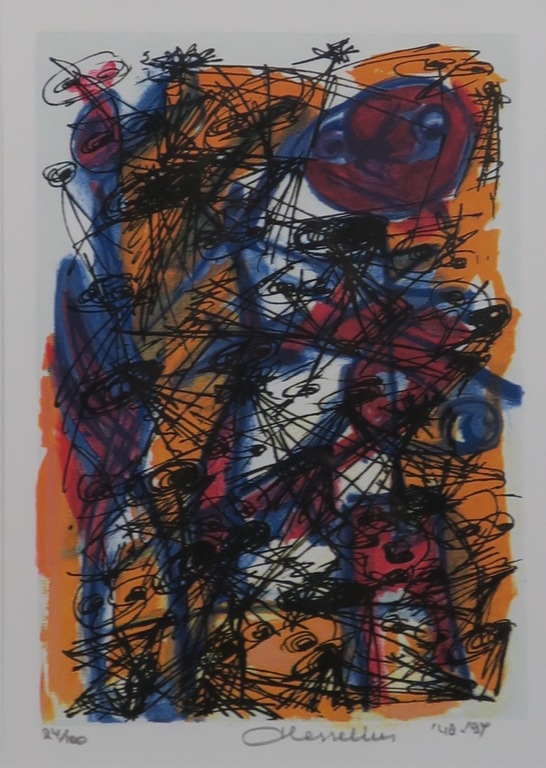 Henk Hesselius: Litho, Experimenteel universum V - Ingelijst kopen? Bied vanaf 25!