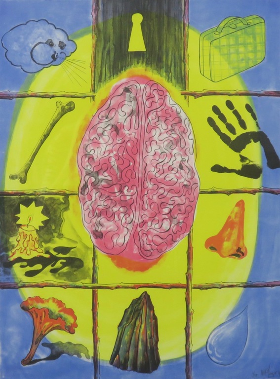 Mareike Geys: Litho, Hotel terminus (reiziger) - Ingelijst kopen? Bied vanaf 1!