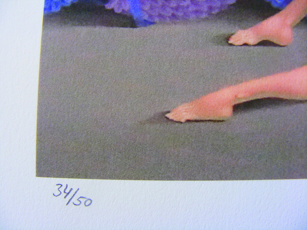 Wolfgang Hutter, zeer kleurrijke glicee, handgesigneerd kopen? Bied vanaf 50!