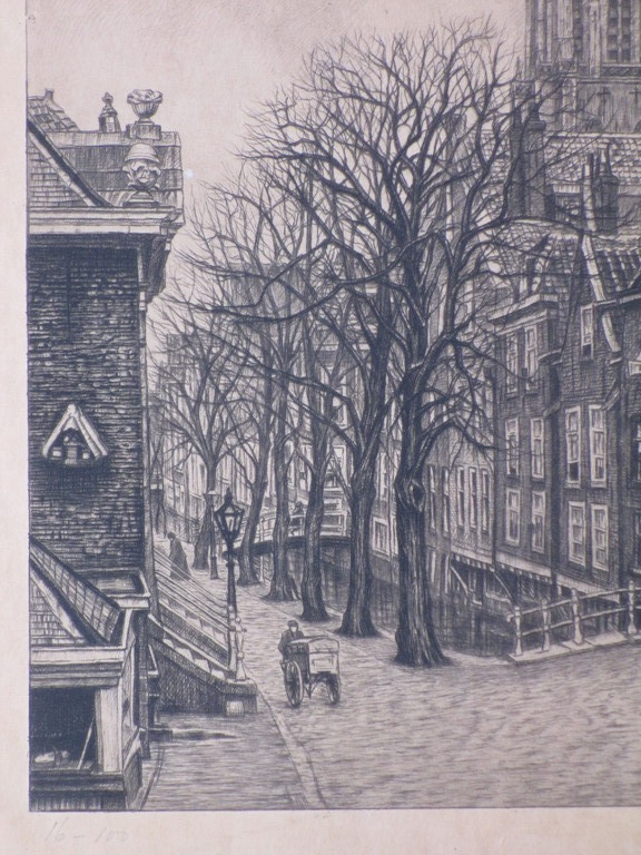 Elisabeth Coster, Stadsgezicht Delft, Ets kopen? Bied vanaf 25!