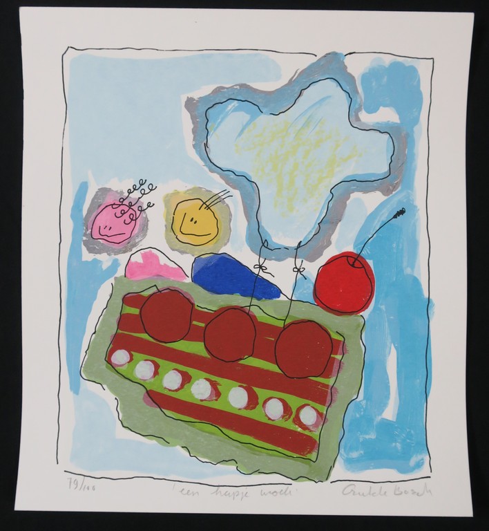 Geke uit de Bosch: Zeefdruk, Een hapje wolk (taart) kopen? Bied vanaf 1!