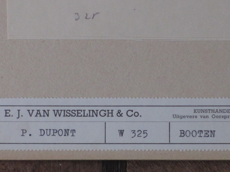 Pieter Dupont, Booten, Ets op zink 1895 kopen? Bied vanaf 85!