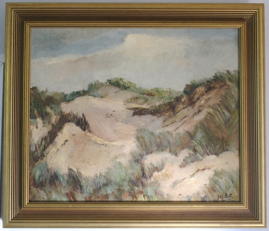(Zeeuwse)Duinen - olieverf op doek,50x60 cm - mooi ingelijst kopen? Bied vanaf 225!